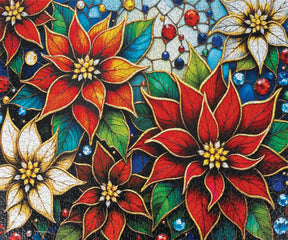Allied Products-Springbok - Glazing Poinsettias Puzzle