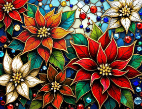 Allied Products-Springbok - Glazing Poinsettias Puzzle