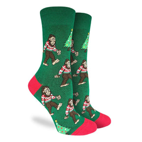 Good Luck Sock - Christmas Bigfoot