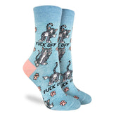 Good Luck Sock - Women's F@*% Off Cats