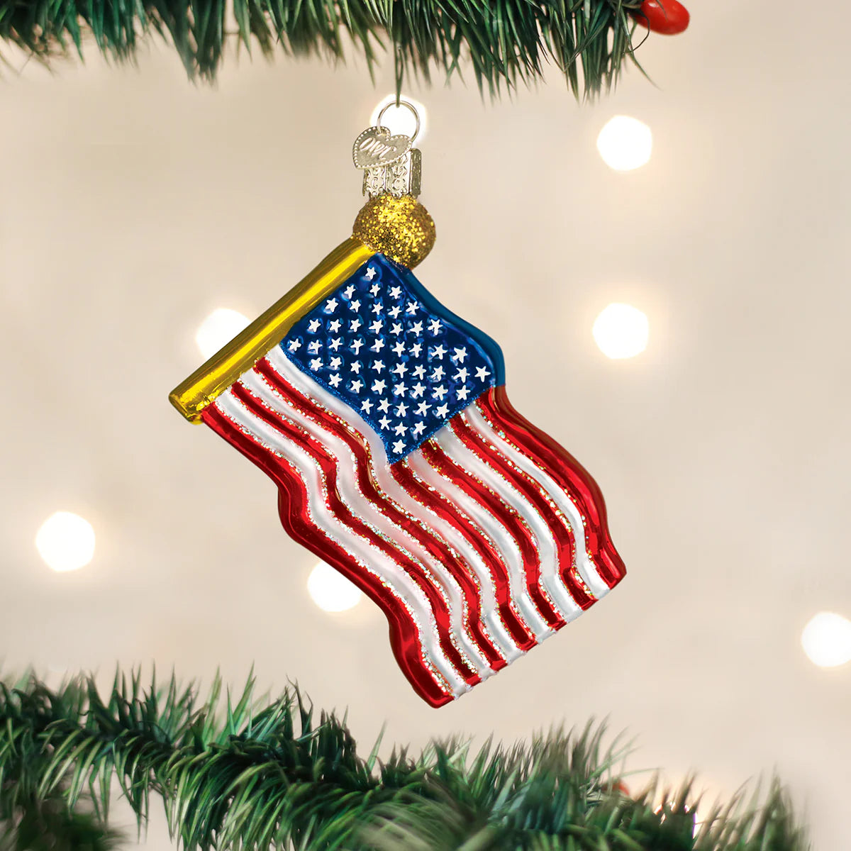 Old World Christmas - Star-spangled Banner Ornament