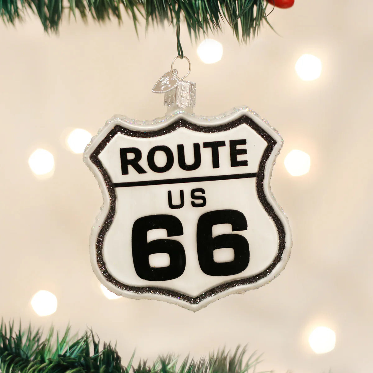 Old World Christmas - Historic Route Sign Ornament