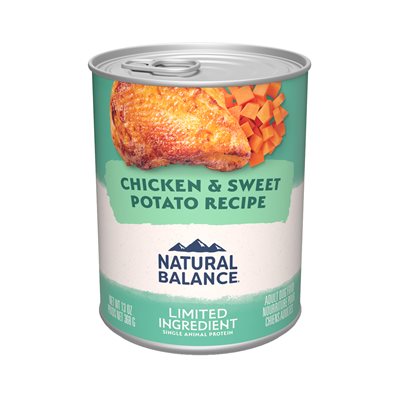 Natural Balance - Chicken & Sweet Potato LID Dog Cans