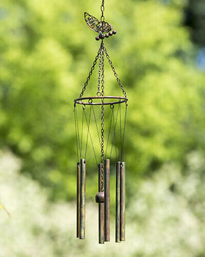 Ancient Graffiti - Butterfly Pipe Wind Chime