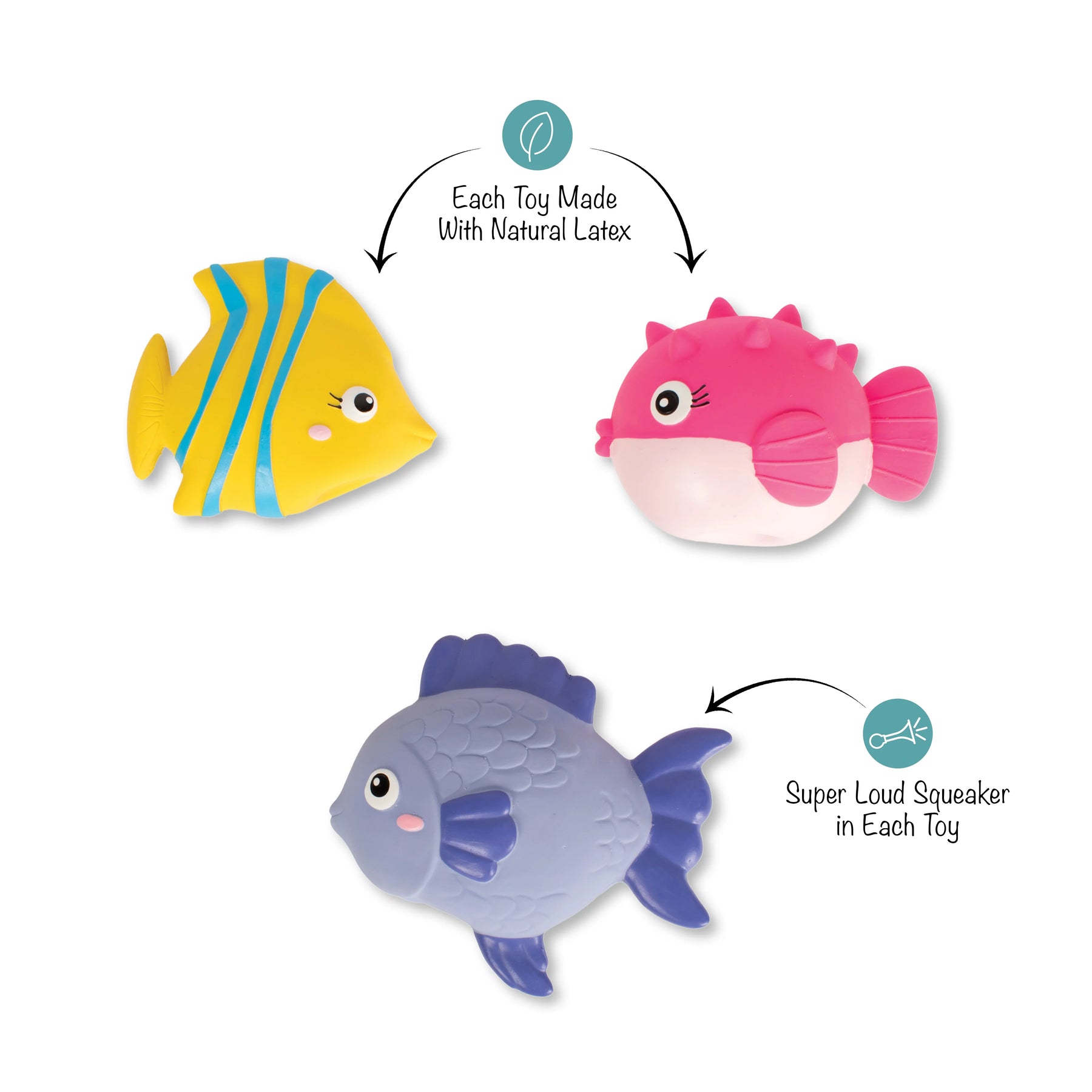 Petshop By Fringe Studio - Dog Toy Set 3 Pc STAY SALTY