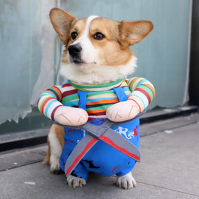 PawPaw Wholesale - Halloween Costume Blue Overalls