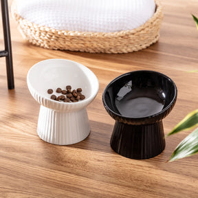 Park Life Design - Fluted Tilt Ceramic Cat Dish