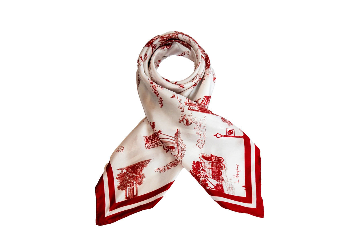 William & Lauren - OU Toile Scarf