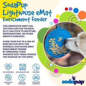 Enrichment Dog Lick Mat - Lighthouse