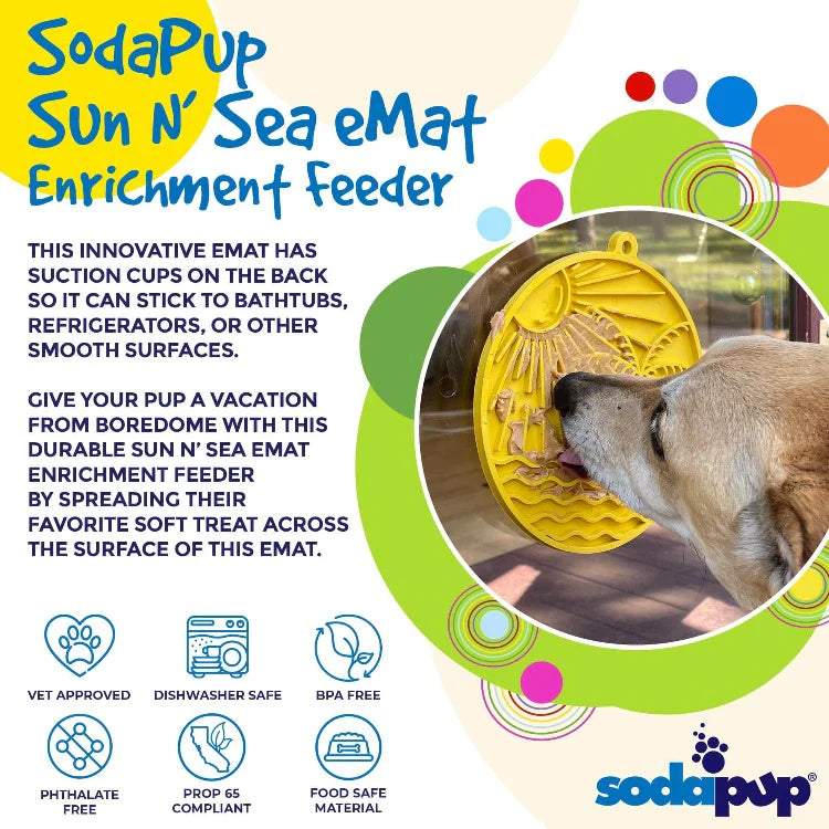 Enrichment Dog Lick Mat - Sun 'n Sea