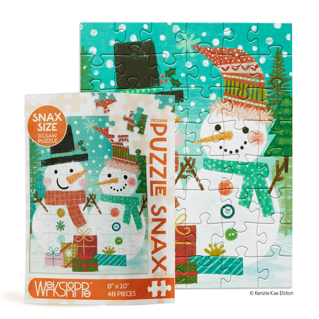 Puzzle Snowmen Gift Exchange