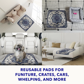 Pupiboo - Medallion Washable Pee Pads 18"x24" (2 pack)