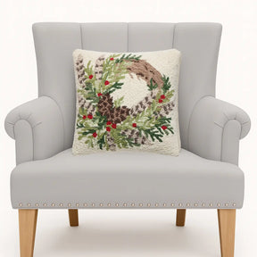 Peking Handicraft - Pillow Hook Pheasant Feather Wreath