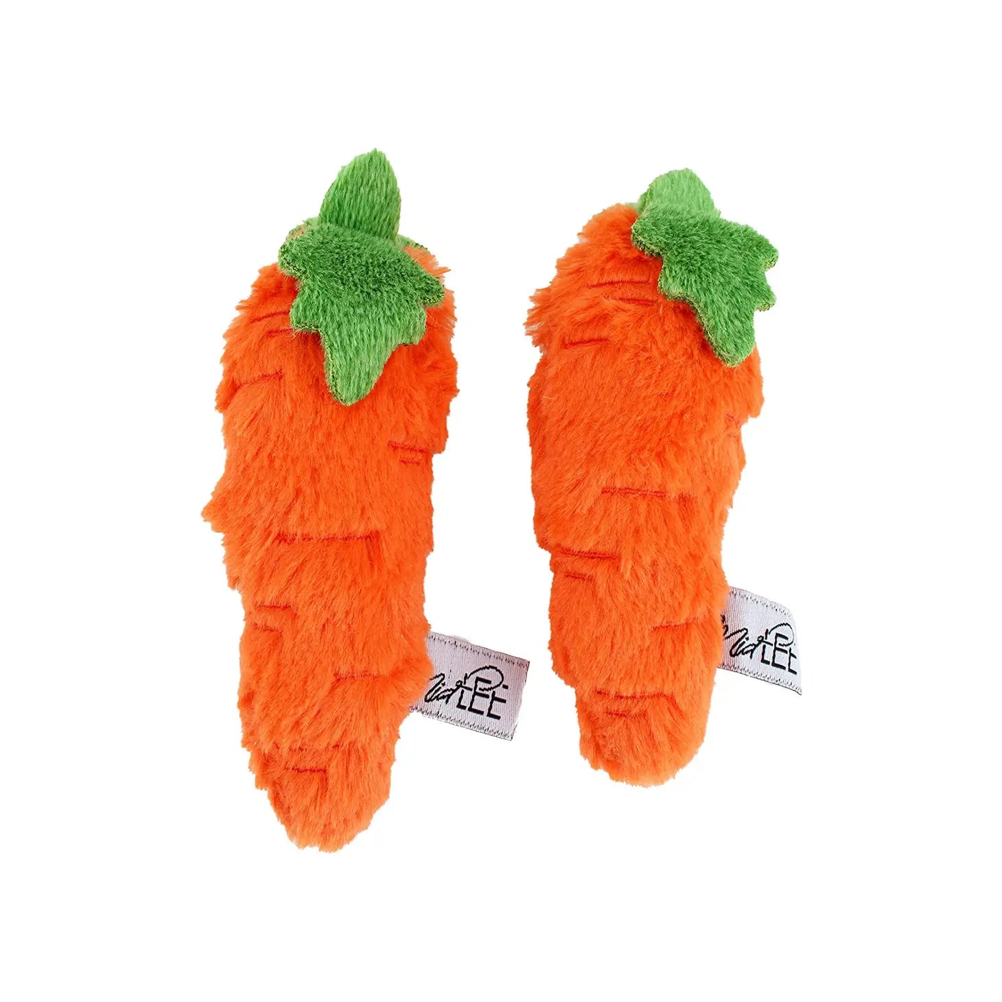Midlee - Orange Carrot Dog Toy