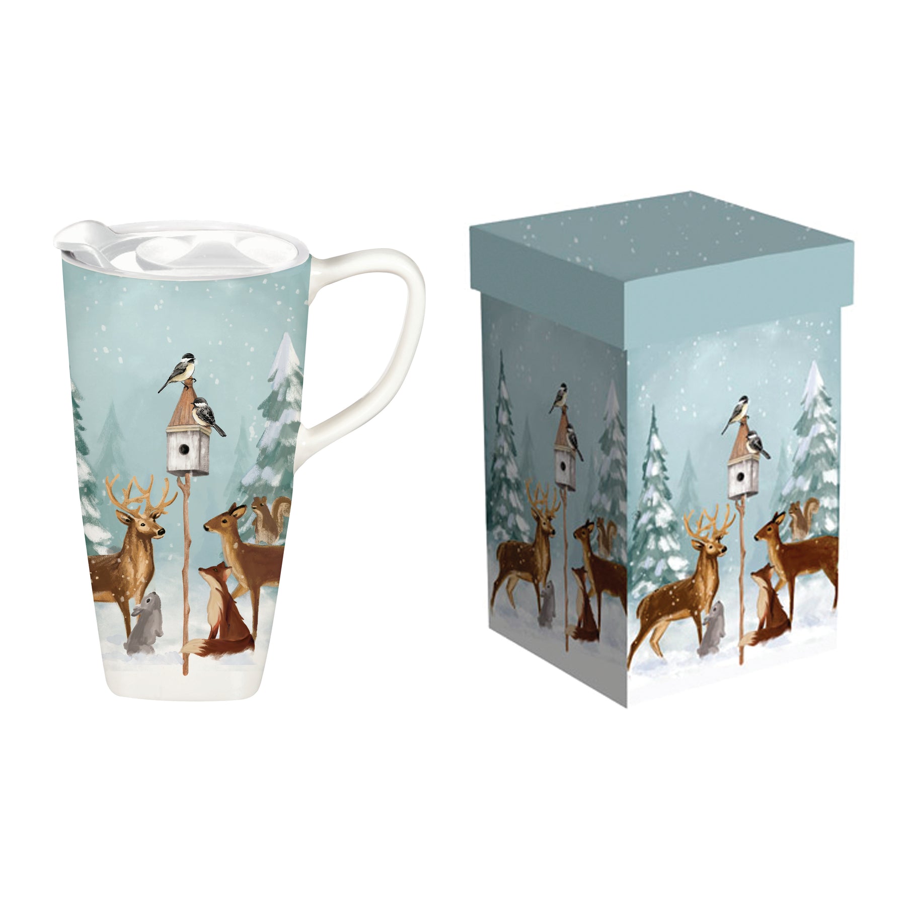 Cup Travel Ceramic Animal Friends with Box