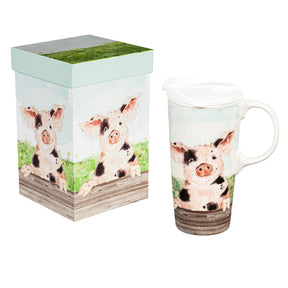 Travel Cup Spotted Pig with Box