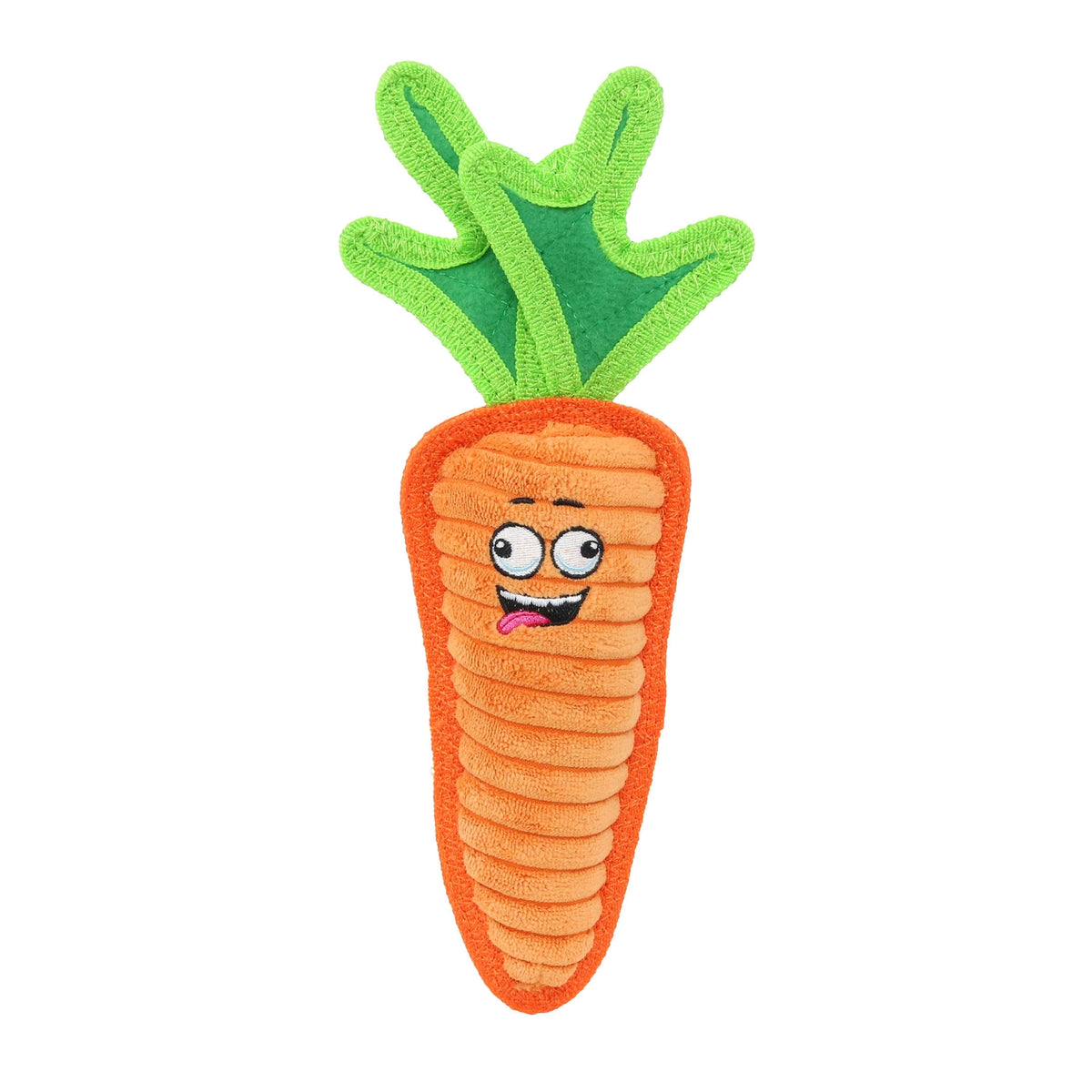Tuffy Dog Toys - Tuffy Funny Food Carrot