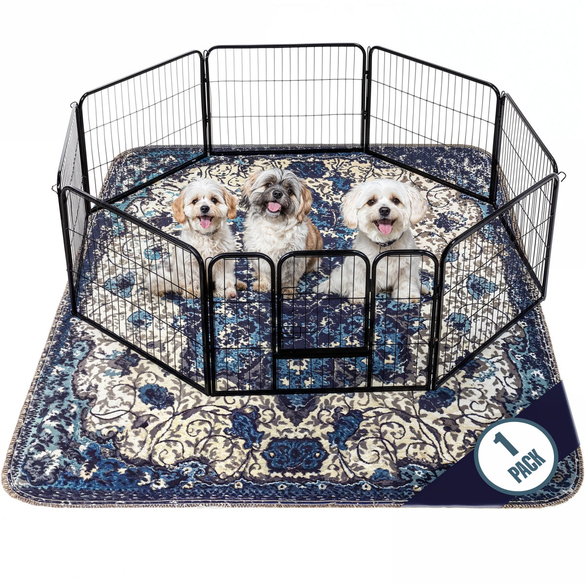 Pupiboo - Blue Medallion Washable Pee Pads