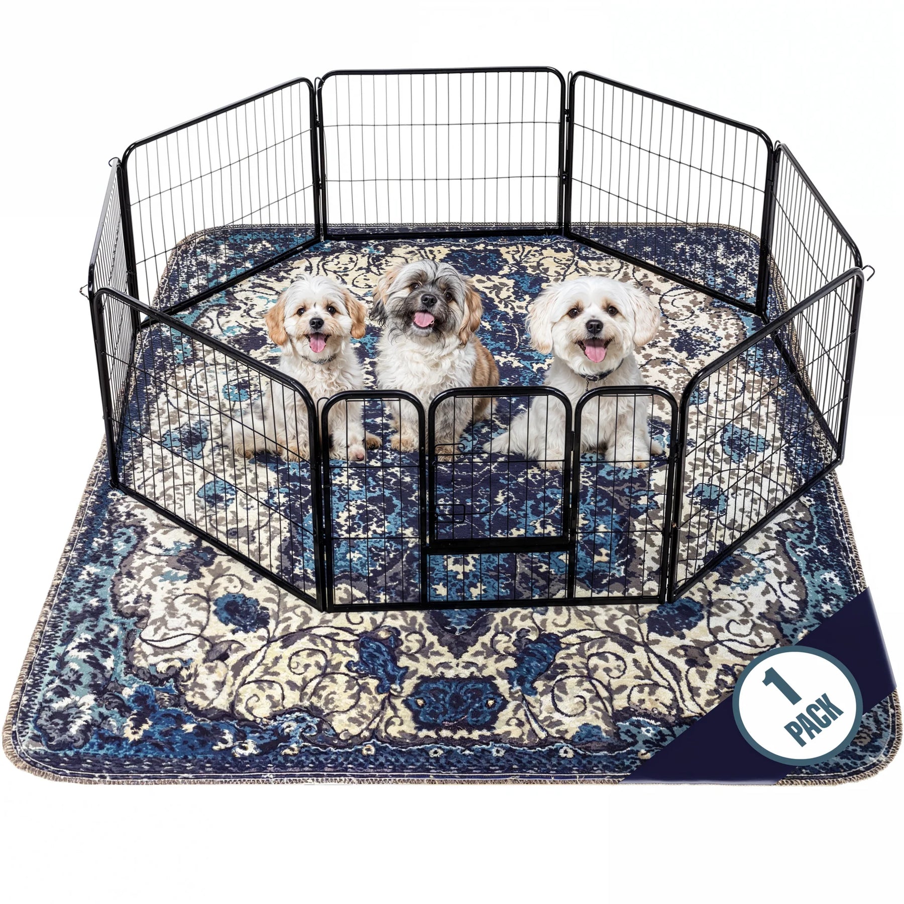 Pupiboo - Blue Medallion Washable Pee Pads