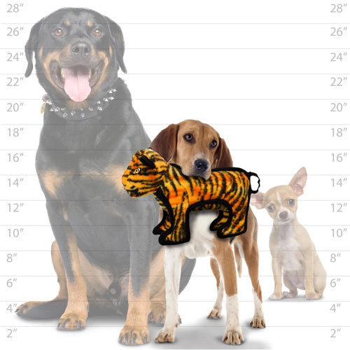 Tuffy Dog Toys - Junior Zoo Tiger Dog Toy
