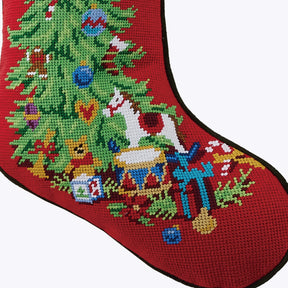 Peking Handicraft - Stocking Christmas Tree Embroidered