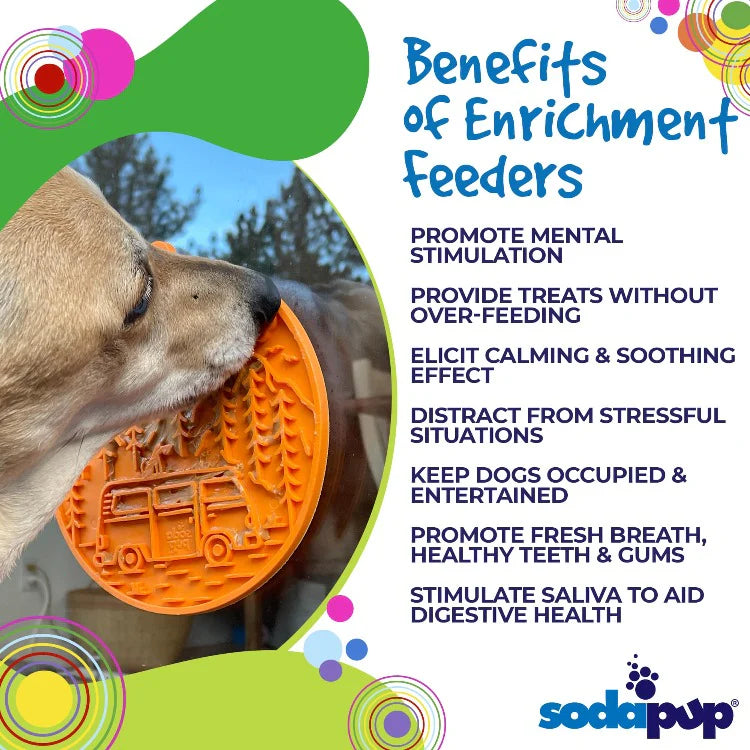 Enrichment Lick Mat Camp Mat w/ Suction Cups