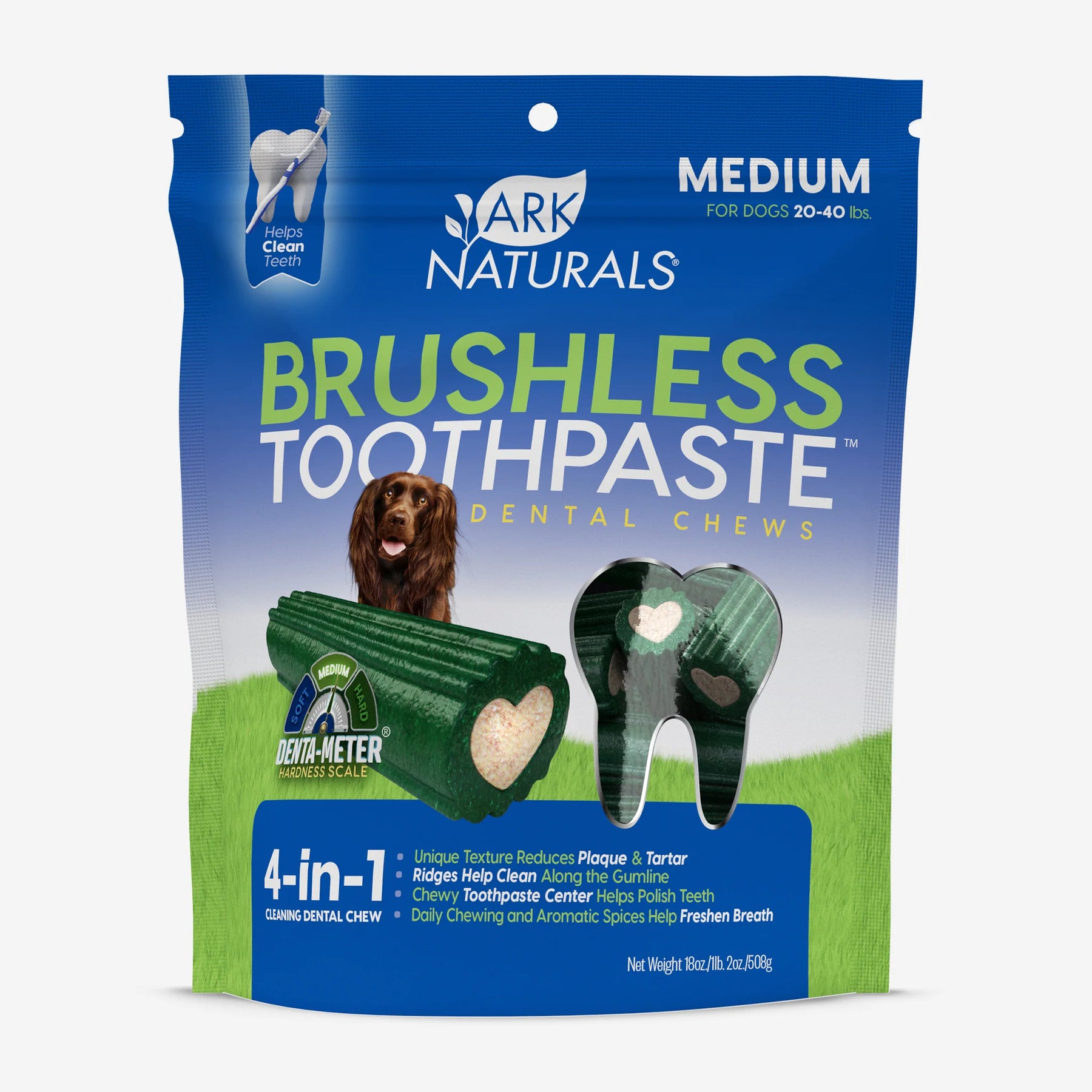Ark Naturals - Brushless Toothpaste Medium Breed Dental Dog Chews