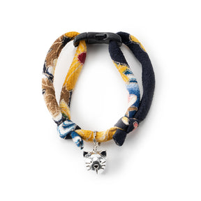 Cat Collar Chirimen Fireworks