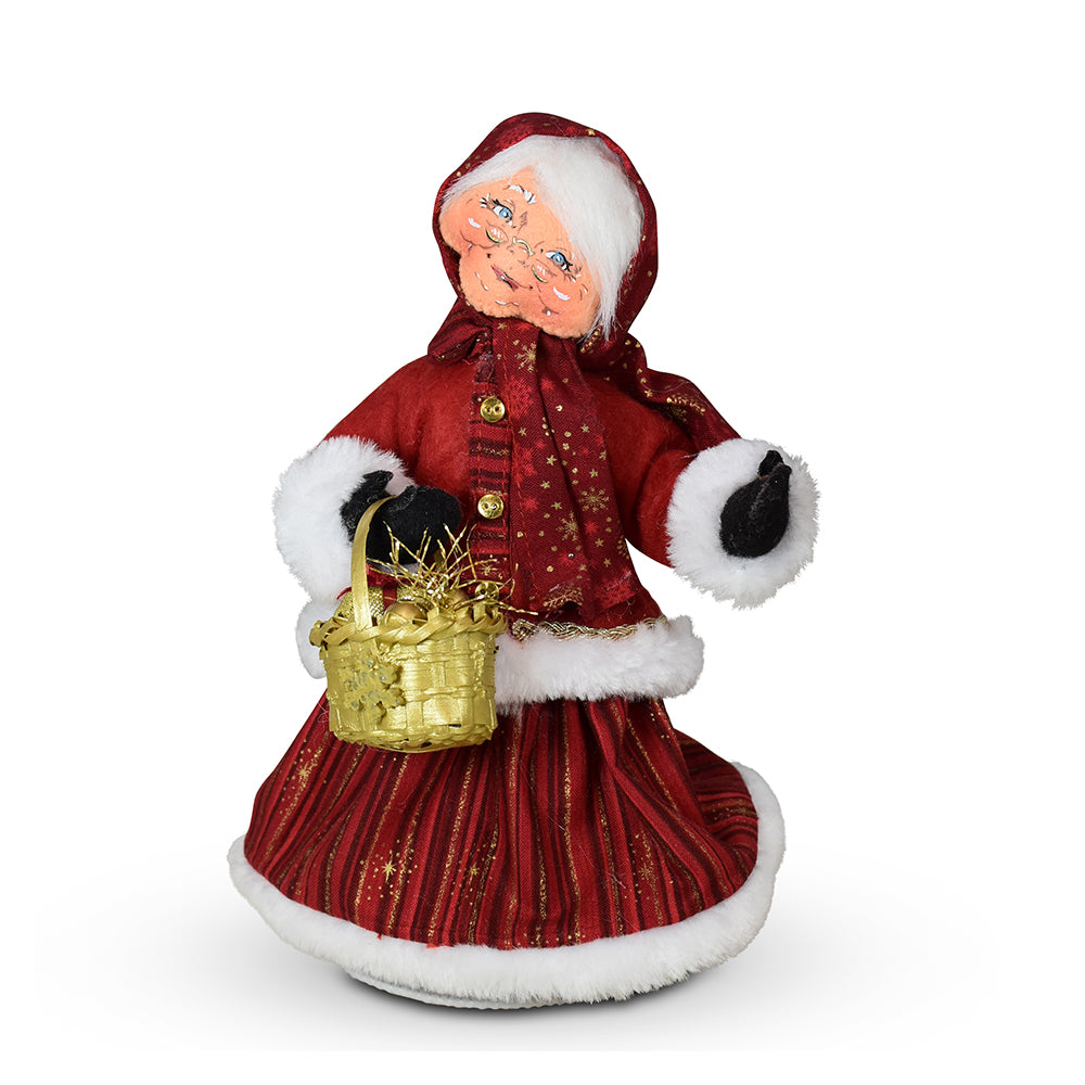 Annalee Dolls - Mrs Santa Crimson & Gold