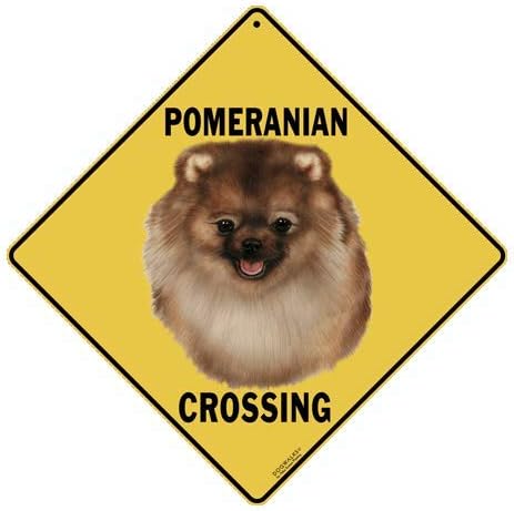 Pomeranian Crossing Sign by CrossWalks