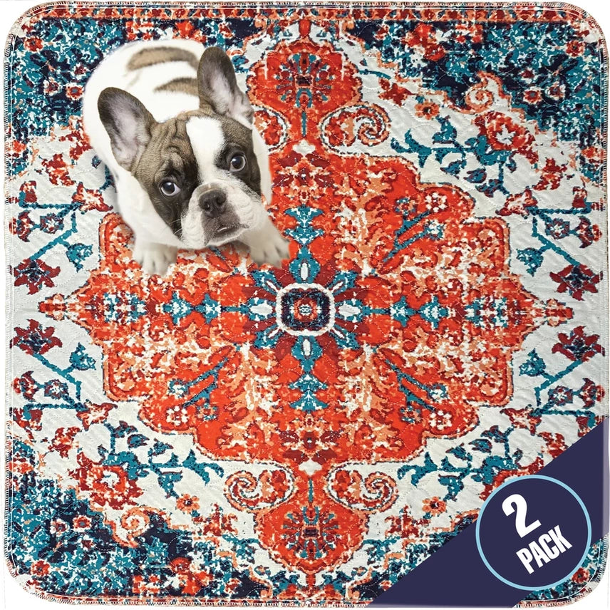 Pupiboo - Medallion Washable Pee Pads 36"x36" (2 pack)