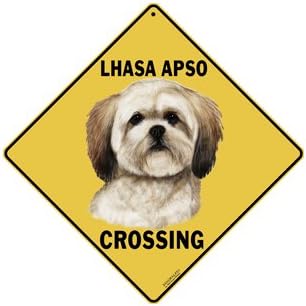 Lhasa Apso Crossing Sign by CrossWalks