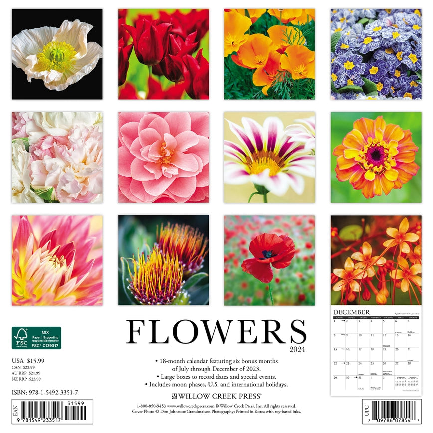 2024 Flowers Calendar