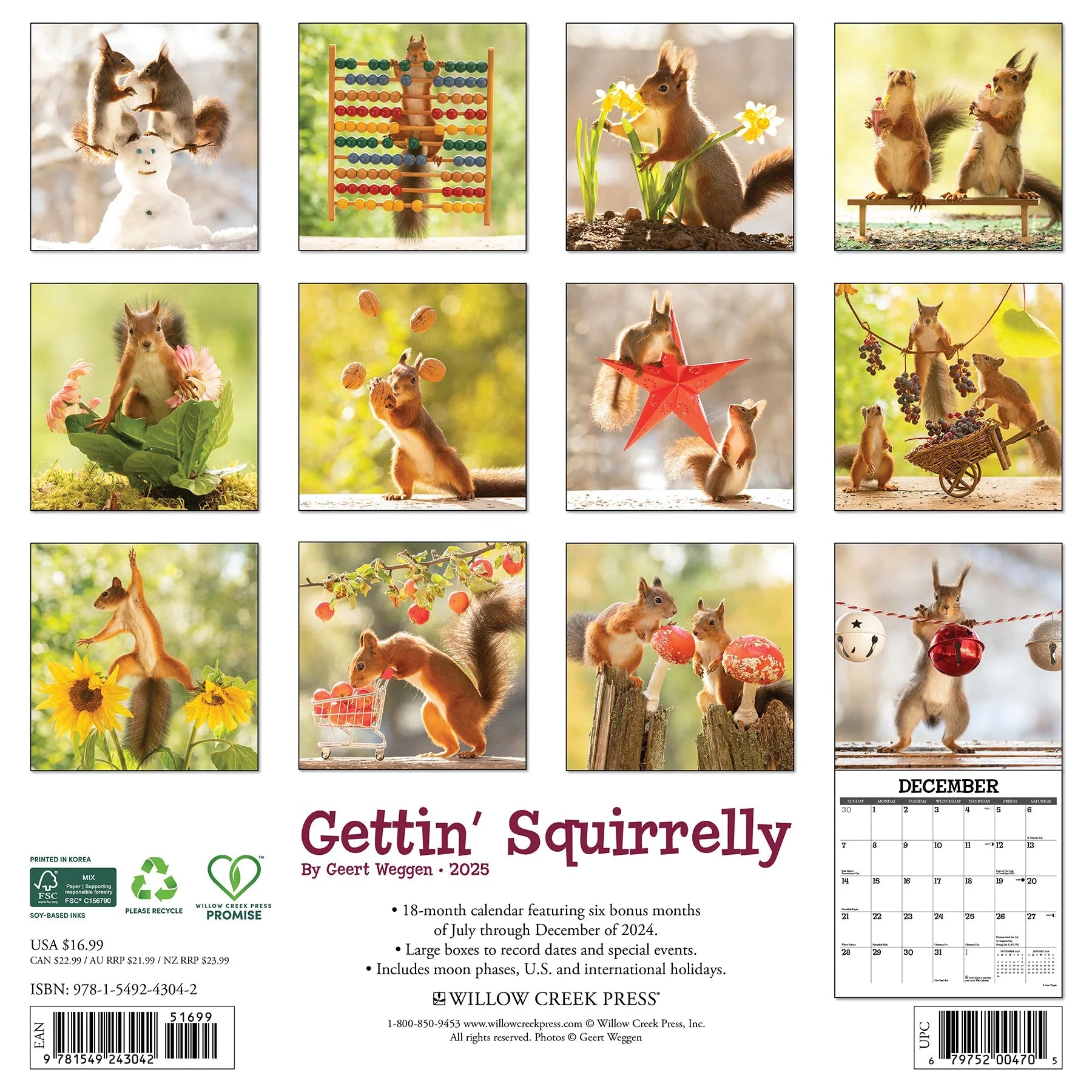 2025 Gettin' Squirrelly Calendar