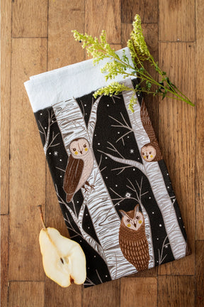 Gingiber Tea Towel Owl