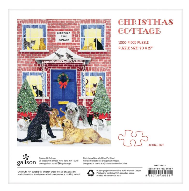 Chronicle-Hachette Book - Puzzle Christmas Cottage