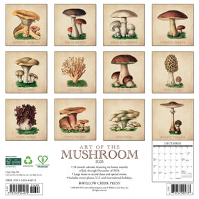 2025 Art Of The Mushroom Calendar