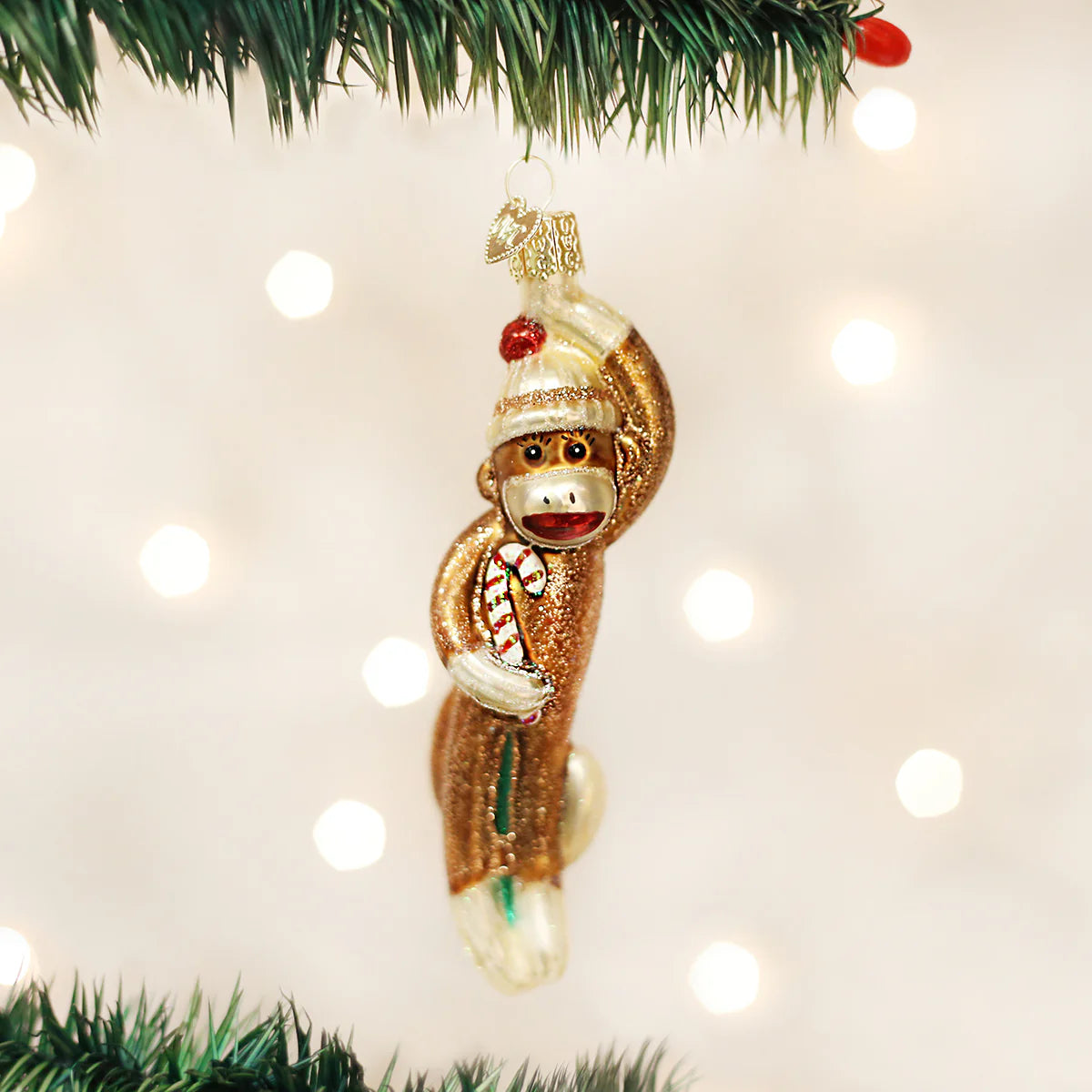 Old World Christmas - Sock Monkey Ornament