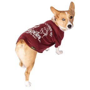 Lexington Pet w/ Wrangler - Dog Tee Long Live Cowboys Maroon