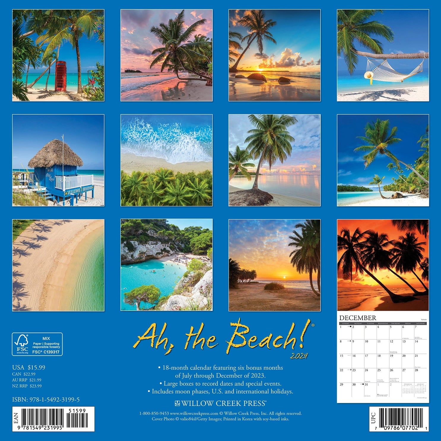 2024 Ah, The Beach! Calendar