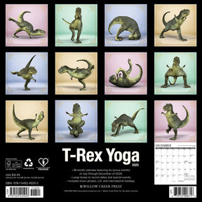 2025 T-Rex Yoga Calendar