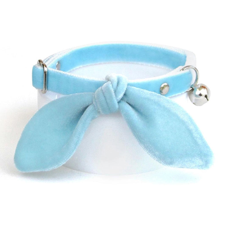 Made by Cleo - Velvet Breakaway Cat Collar with Bunny Ears