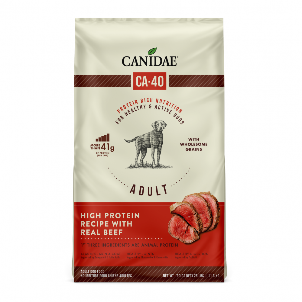 Canidae - All Breeds, Adult Dog CA-40 High Protein Real Beef Recipe Dry Dog Food