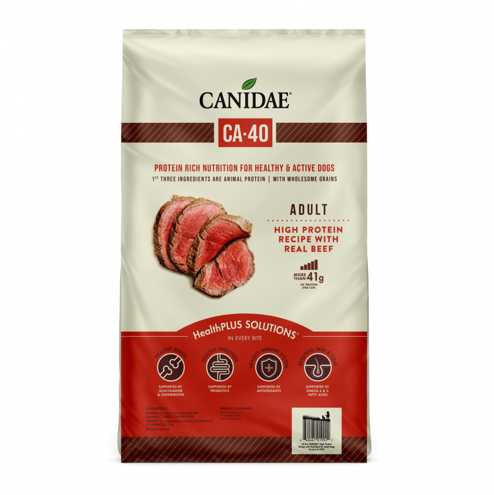 Canidae - All Breeds, Adult Dog CA-40 High Protein Real Beef Recipe Dry Dog Food