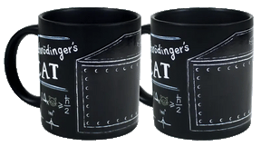 Unemployed Philosophers Guild - Coffee Mug Schrodinger Cat Set