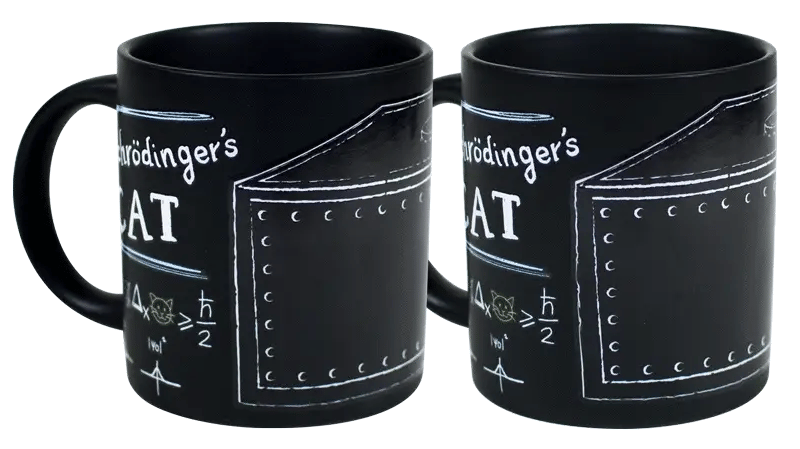 Unemployed Philosophers Guild - Coffee Mug Schrodinger Cat Set