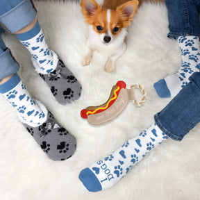 Pavilion - Canvas Dog Toy On Rope Hot Dog