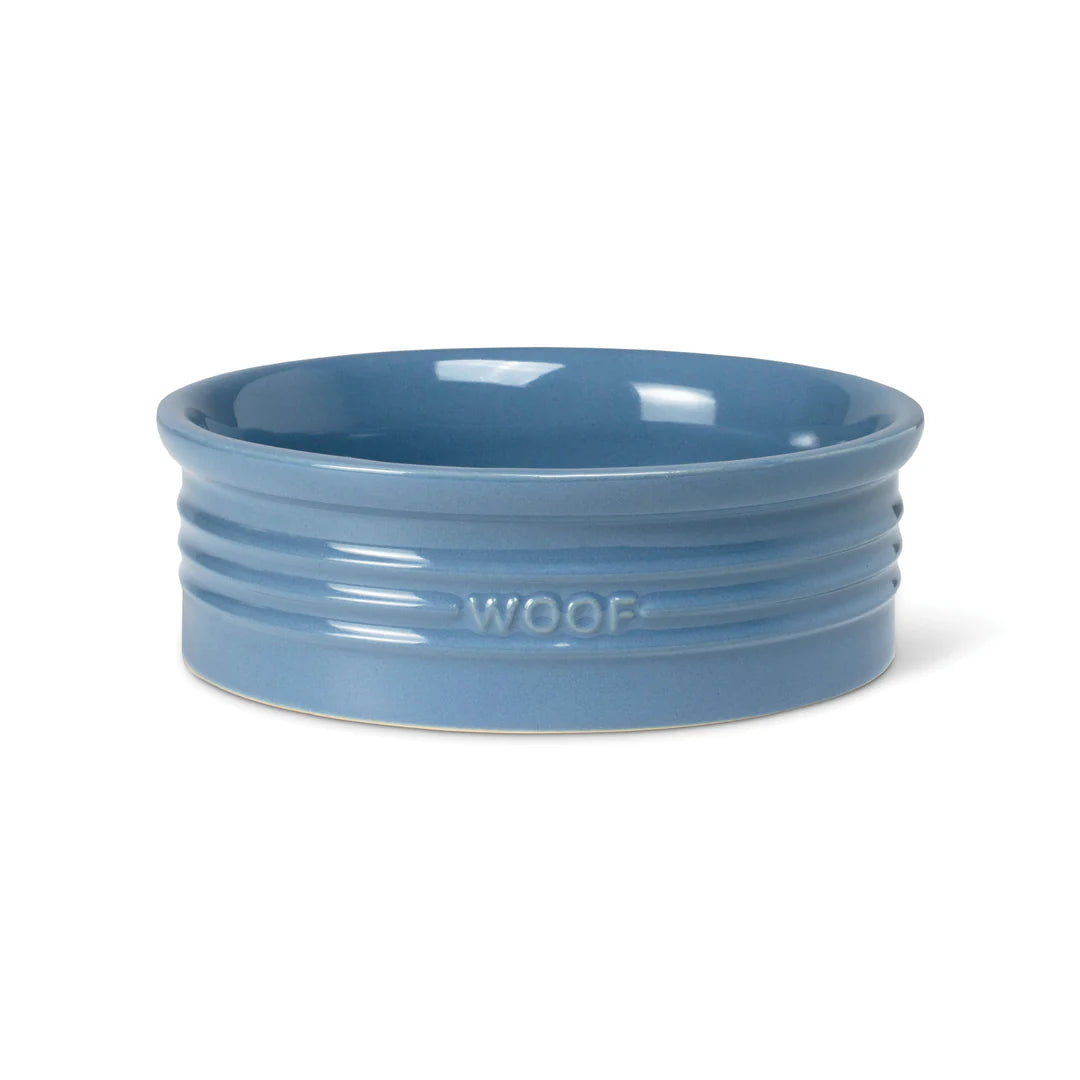 Petshop by Fringe Studio - Pet Bowl French Blue with WOOF