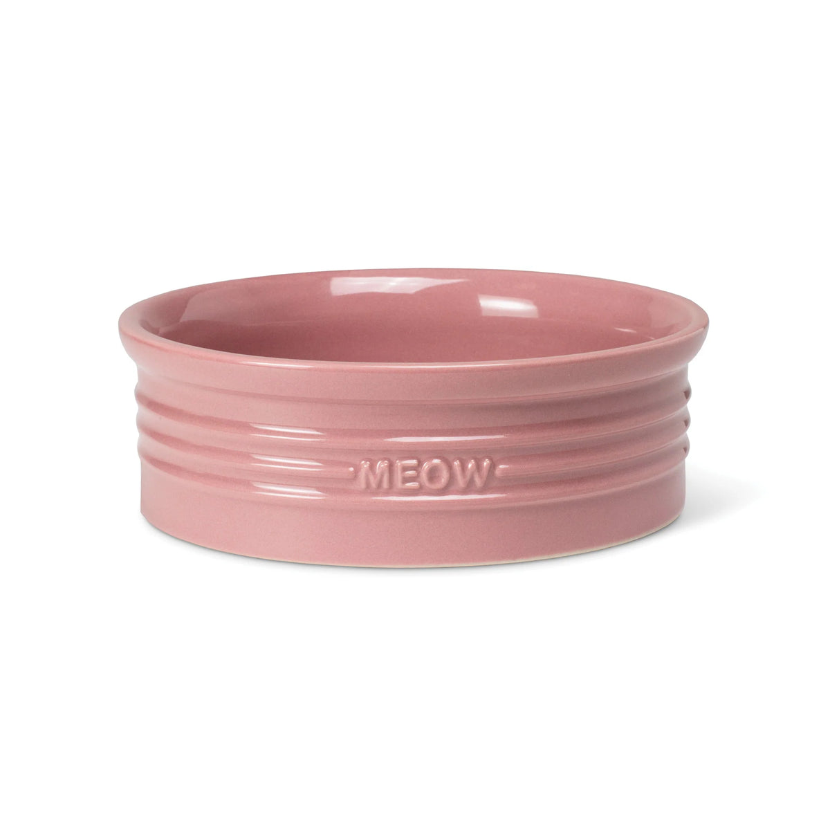 Petshop by Fringe Studio - Pet Bowl Blush Pink "Meow"