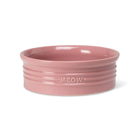 Petshop by Fringe Studio - Pet Bowl Blush Pink "Meow"
